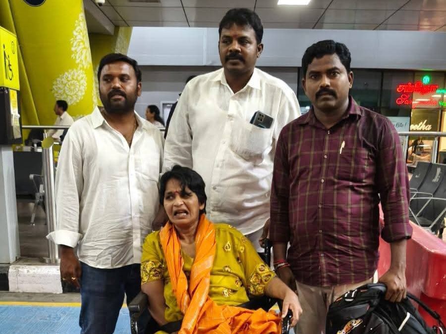 ప్రమాదానికి గురైన మహిళకు అండగా నాయకులు