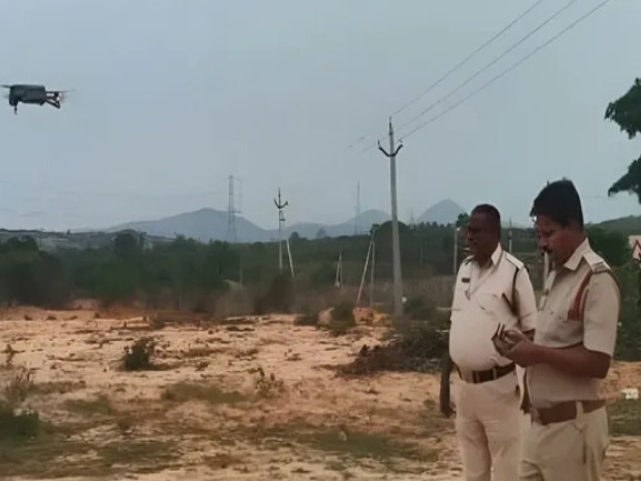 డ్రోన్  కెమెరాతో నిఘా అసాంఘిక కార్యకలాపాలకు అడ్డుకట్ట