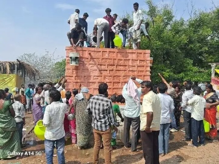 తాగునీటి కోసం భక్తుల అవస్థలు