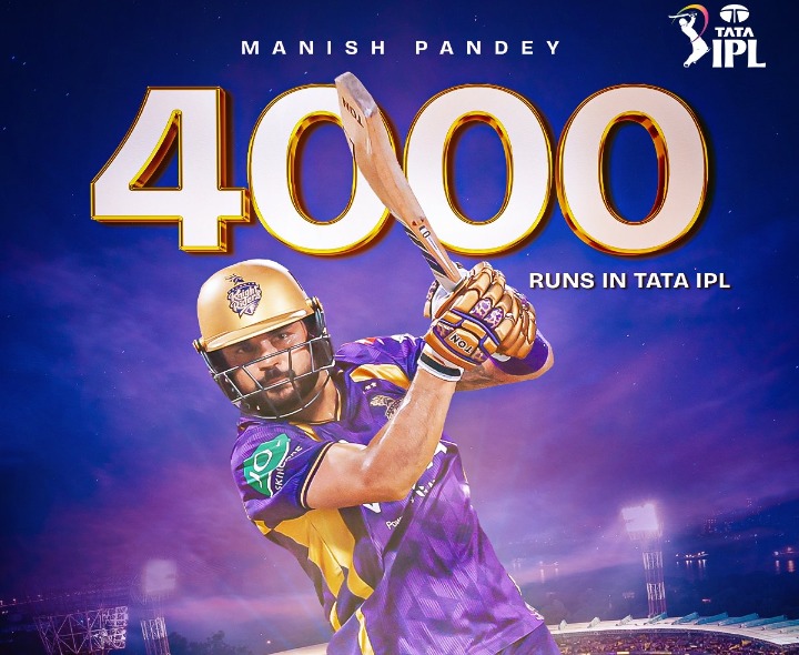 IPL: 4వేల పరుగుల క్లబ్‌లో మనీష్ పాండే