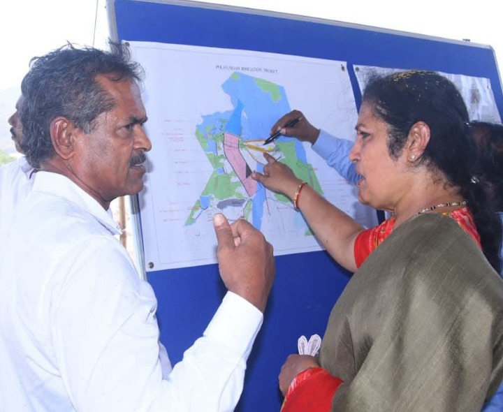 పోలవరం ప్రాజెక్టును పరిశీలించిన ఎంపీ