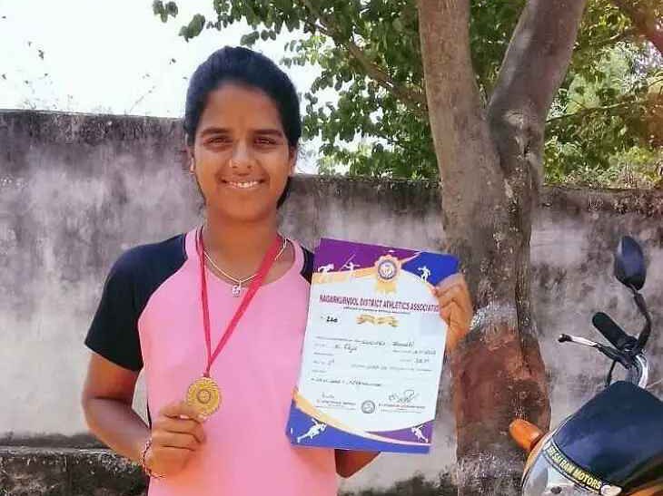 పరుగు పందెంలో ఆలేరు విద్యార్థినికి ప్రథమ స్థానం