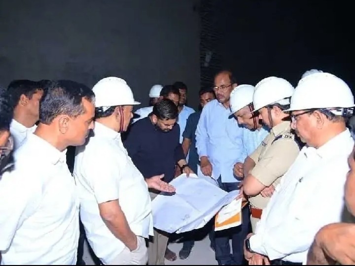 పాలమూరు-రంగారెడ్డి రిజర్వాయర్ పనులు పరిశీలన