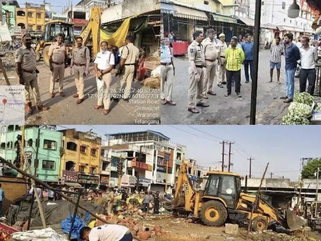 పోస్ట్ ఆఫీస్ జంక్షన్‌లో ఆక్రమణల తొలగింపు