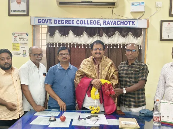 ప్రభుత్వ కళాశాల నూతన ప్రిన్సిపాల్‌గా డా.మధుసూదన వర్మ