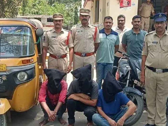 ముగ్గురు దొంగలు పట్టివేత