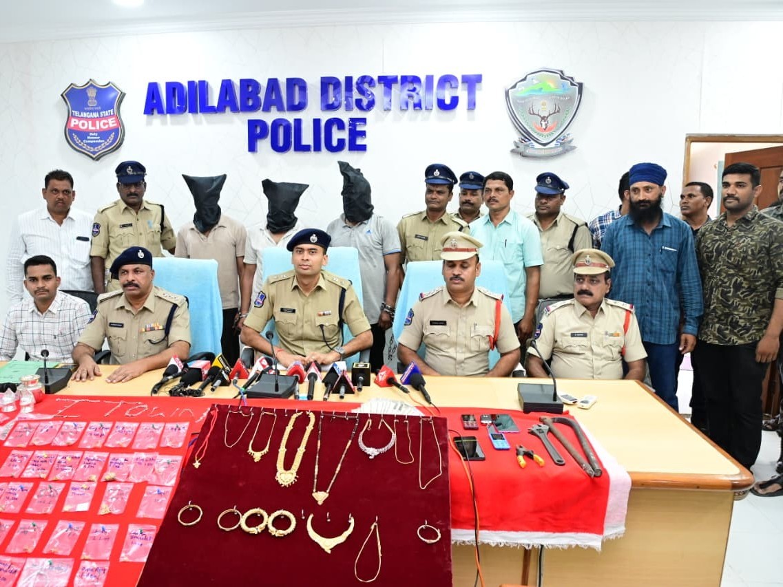 అంతరాష్ట్ర దొంగల ముఠా అరెస్ట్: SP