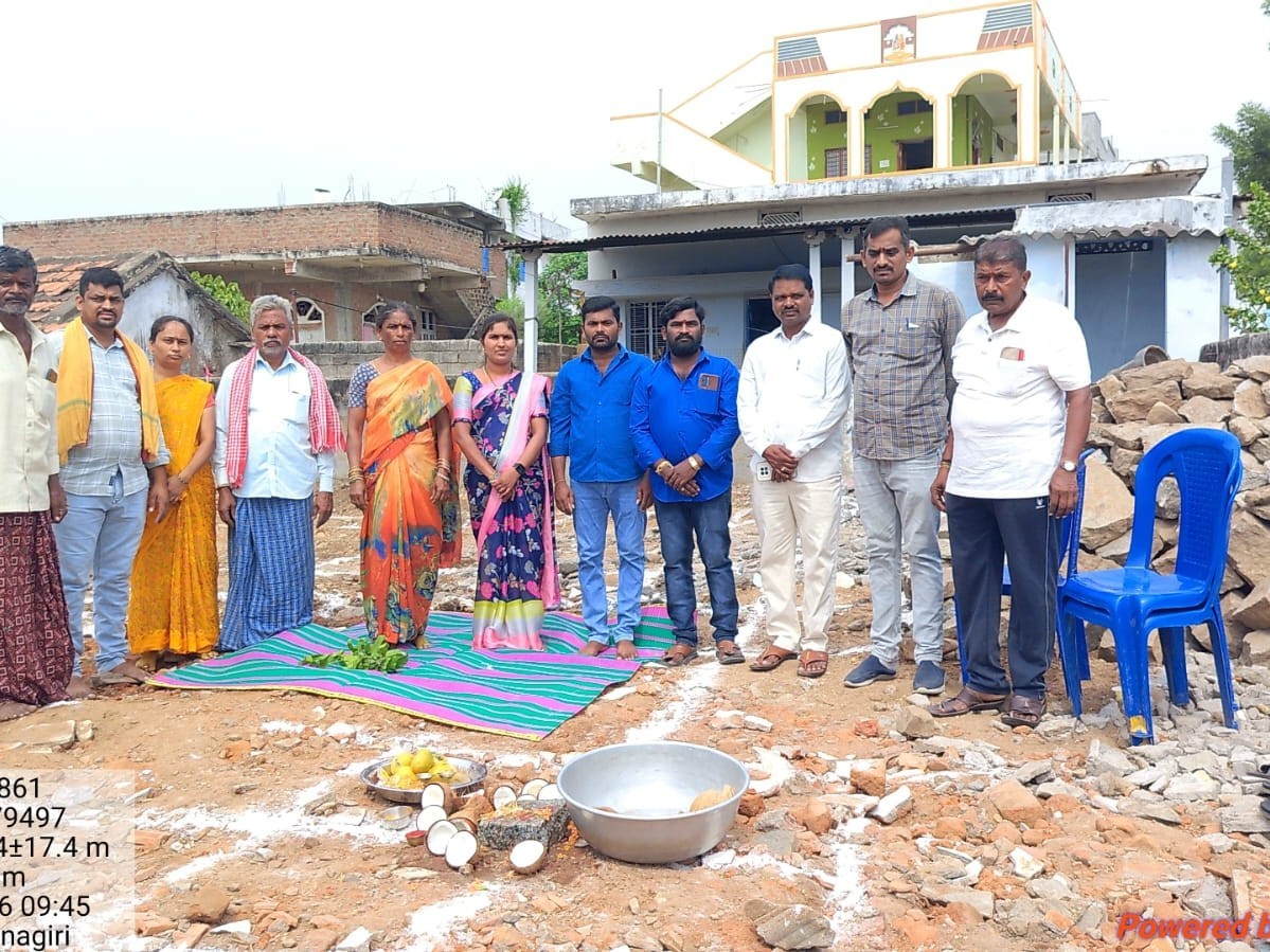 ధర్మసాగర్‌లో ఇందిరమ్మ ఇళ్లకు భూమి పూజ