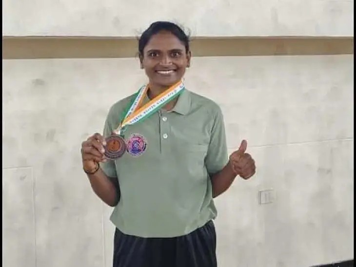 జాతీయ వేదికపై మెరిసిన కమాన్పూర్ మహిళా పోలీస్