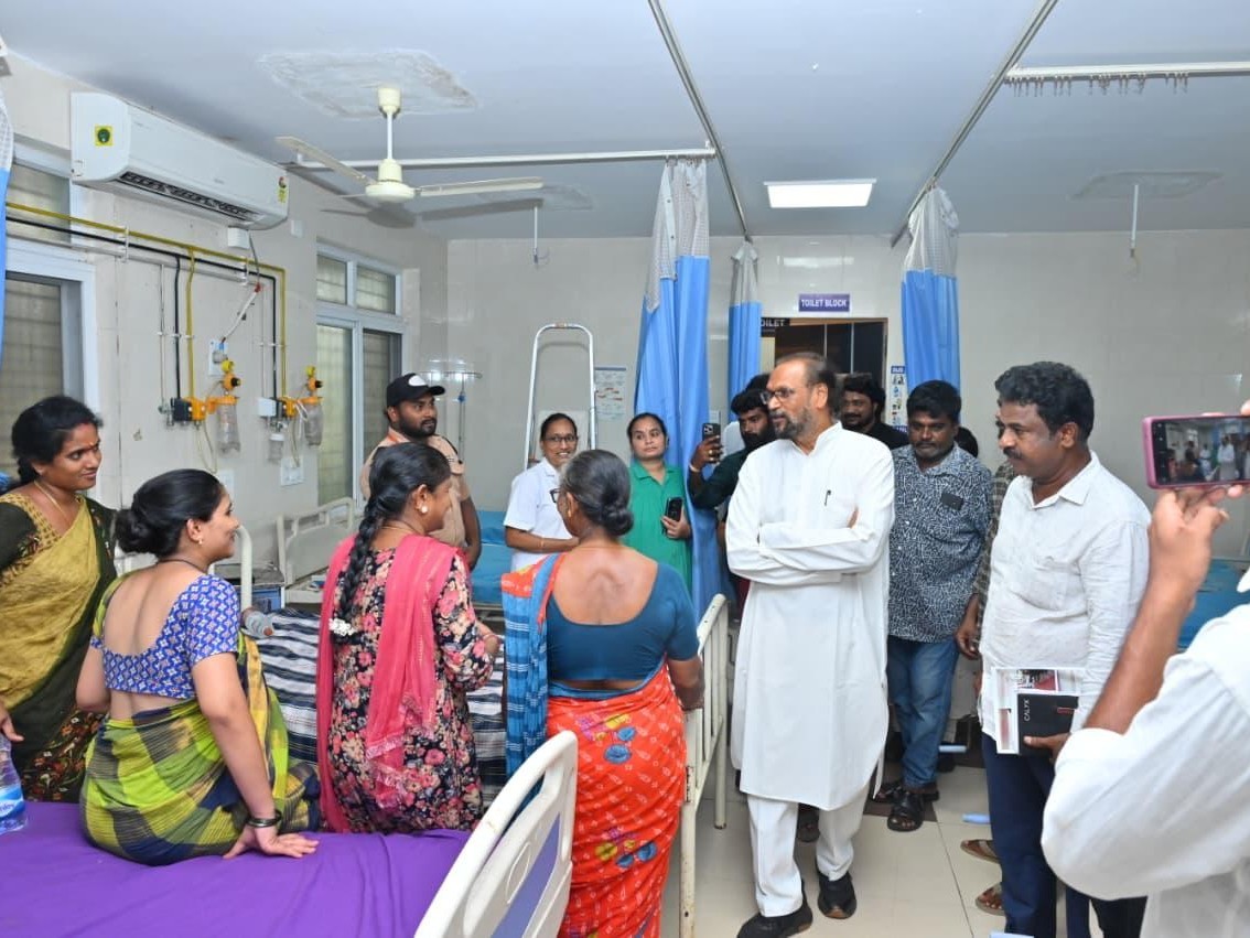 జిల్లా ఆస్పత్రిని తనిఖీ చేసిన ఎమ్మెల్యే