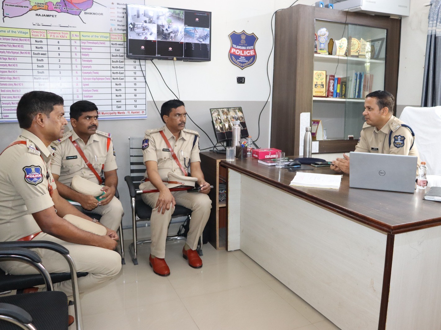 దేవునిపల్లి పీఎస్‌లో ఎస్పీ వార్షిక తనిఖీ