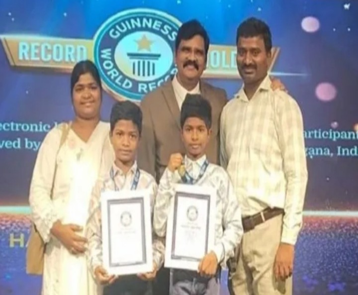 చిన్నారులకు గిన్నిస్ వరల్డ్ రికార్డులో స్థానం