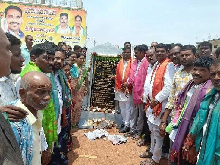 యాదగిరిగుట్టలో కల్వర్టు పనులకు శ్రీకారం