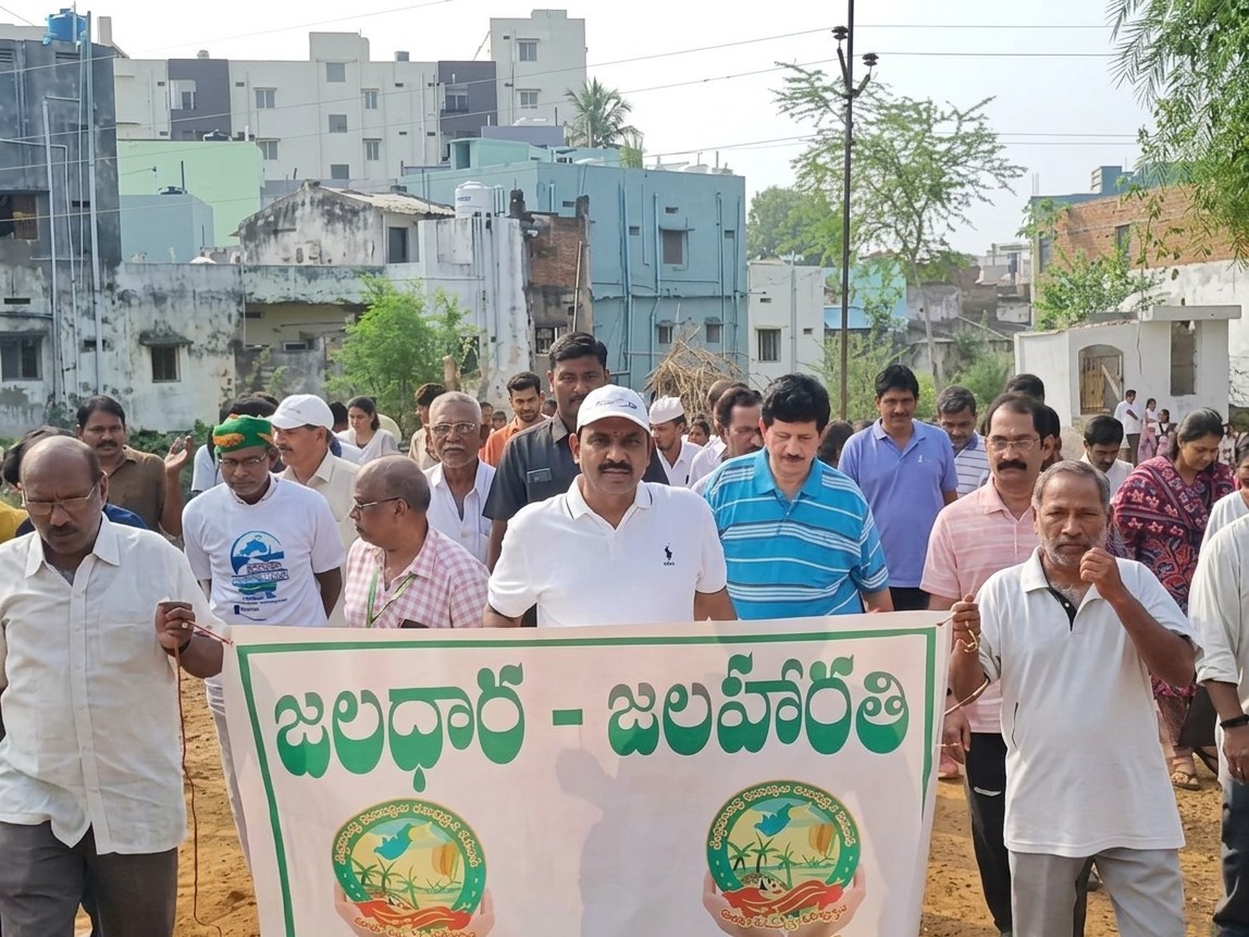 ‘ క్లీన్ స్వీప్’ పనుల పురోగతిపై కలెక్టర్ పరిశీలన