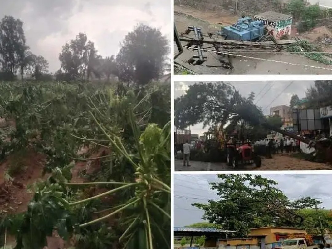 గాలి వానకు వీకోట అతలాకుతలం