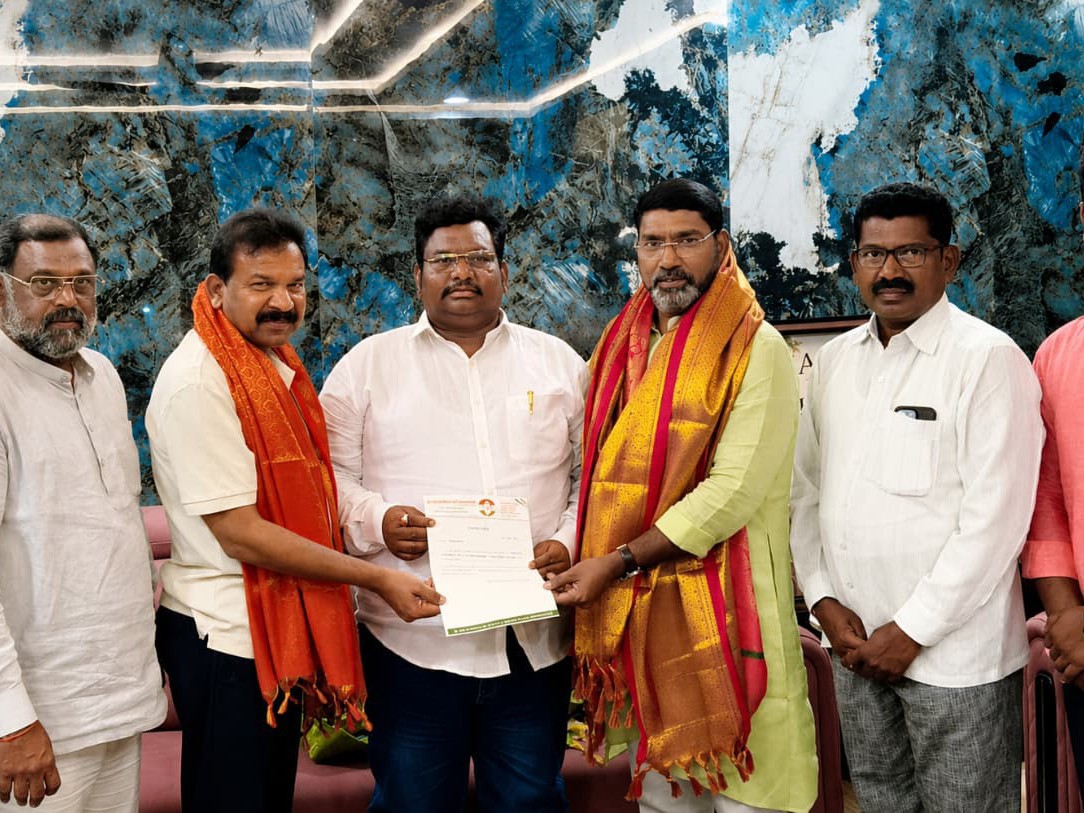 జిల్లా టీపీసీసీ ఎస్సీ సెల్ అధ్యక్షుడిగా రాజేంద్ర