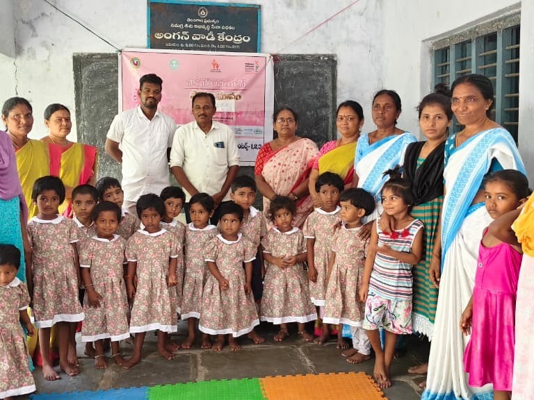 సింగారం అంగన్వాడి కేంద్రంలో పోషణ మాసం