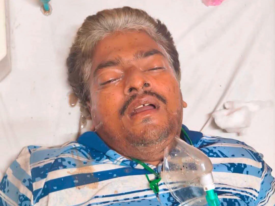 అపస్మారక స్థితిలో కుప్పకూలిన గుర్తుతెలియని వ్యక్తి