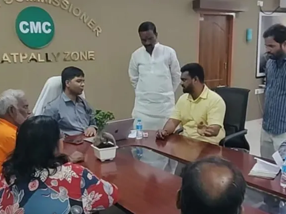 మూసాపేట్ శ్మశానవాటికలో నీటి సమస్యపై వినతి