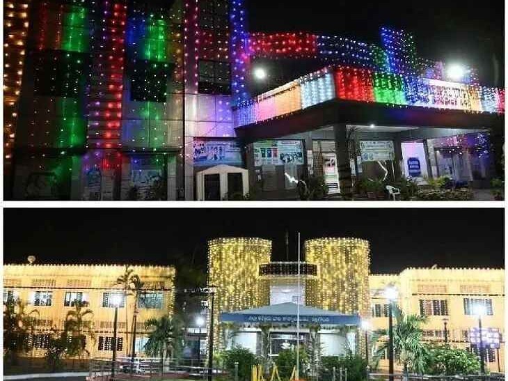 విద్యుత్ వెలుగుల్లో ప్రభుత్వ కార్యాలయాలు