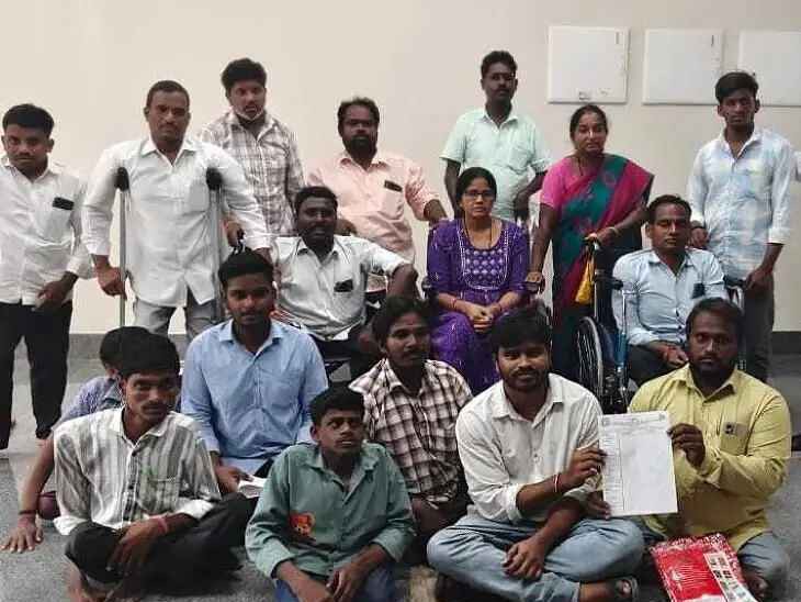 దివ్యాంగుల డిమాండ్లపై కలెక్టర్ సానుకూల స్పందన