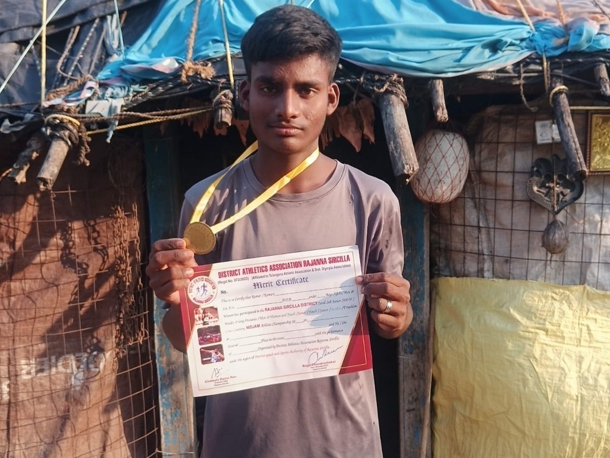 రాష్ట్రస్థాయి అథ్లెటిక్స్ పోటీలకు మర్రిమడ్ల విద్యార్థి