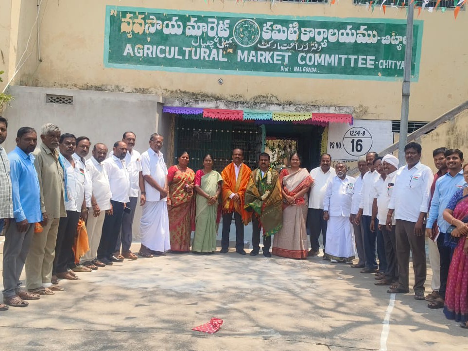 మార్కెట్ కమిటీలో వీడ్కోలు, స్వాగతం సత్కారం