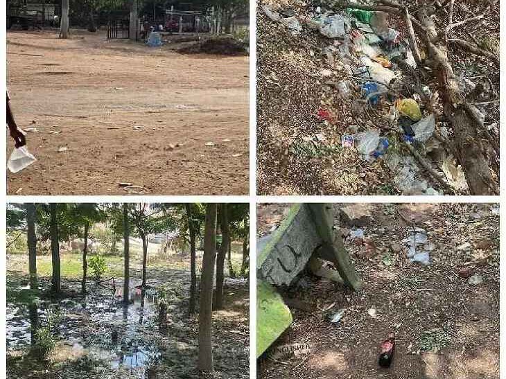అసాంఘిక కార్యకలాపాలకు అడ్డాగా పల్లె ప్రకృతి వనం