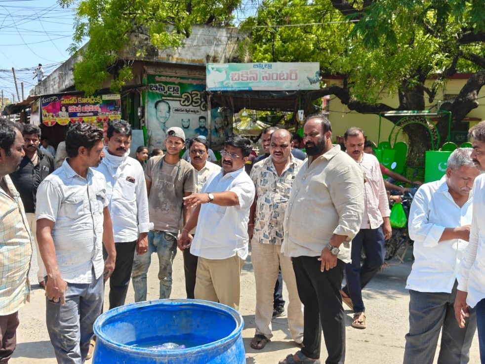 అంబేద్కర్ విగ్రహావిష్కరణ ఏర్పాట్ల పరిశీలన