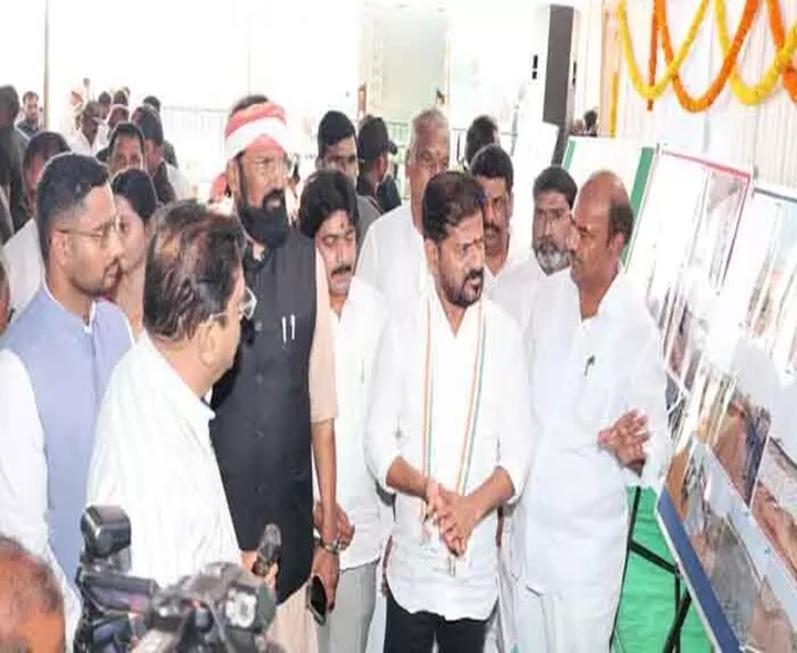 నెట్టంపాడు ప్రాజెక్టును పరిశీలించిన రేవంత్