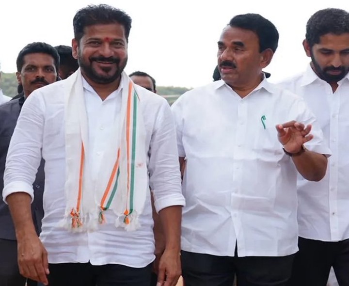 పాలమూరు ప్రాజెక్టును పరిశీలించిన రేవంత్